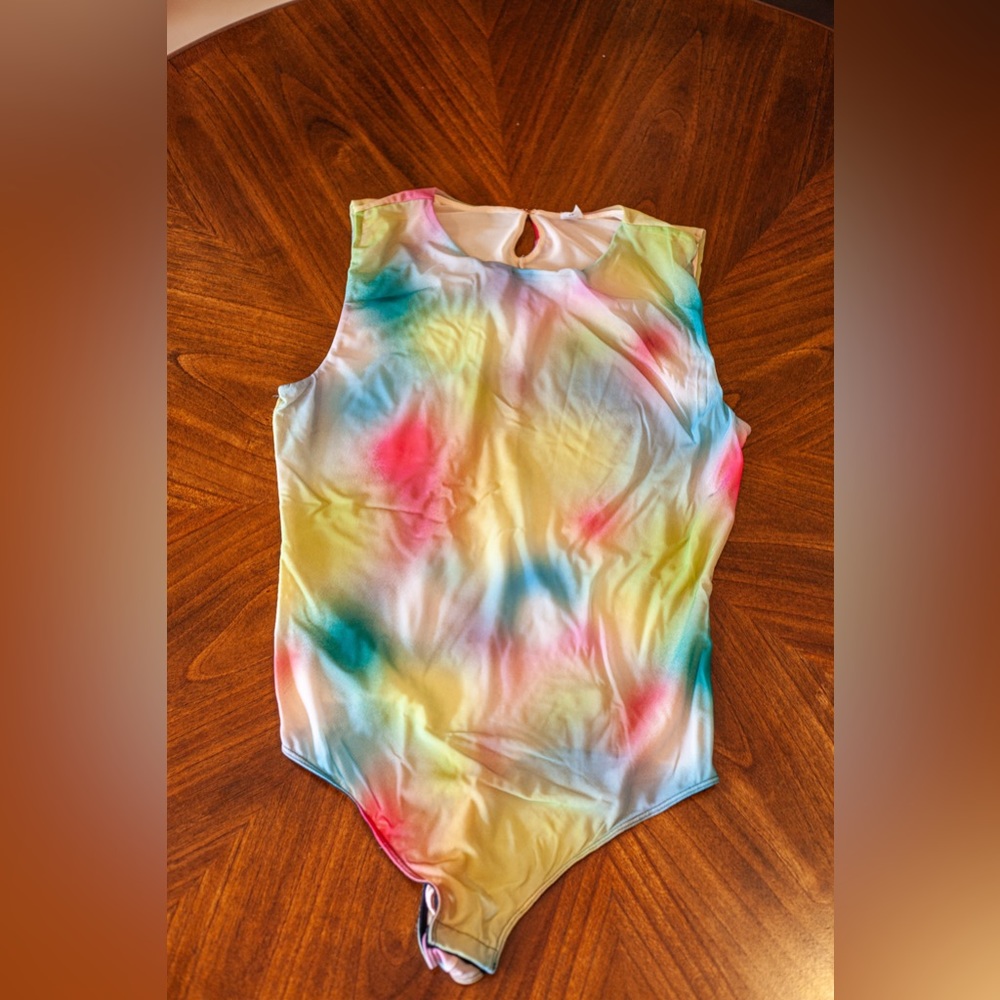 Multi color Parade mesh bodysuit